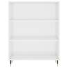 Highboard High Gloss White - Stylish Storage 69.5x34x180 cm