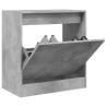 Shoe Cabinet Concrete Grey 60x34x63.5 cm - HipoMarket