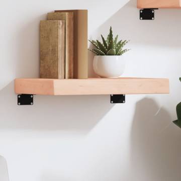 Rustic Wall Shelf - Untreated Solid Oak 40x30 cm | HipoMarket