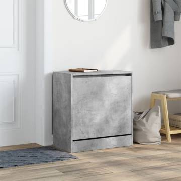 Shoe Cabinet Concrete Grey 60x34x63.5 cm - HipoMarket