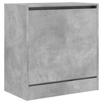 Shoe Cabinet Concrete Grey 60x34x63.5 cm - HipoMarket