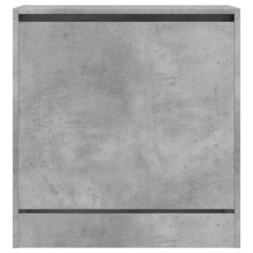 Shoe Cabinet Concrete Grey 60x34x63.5 cm - HipoMarket