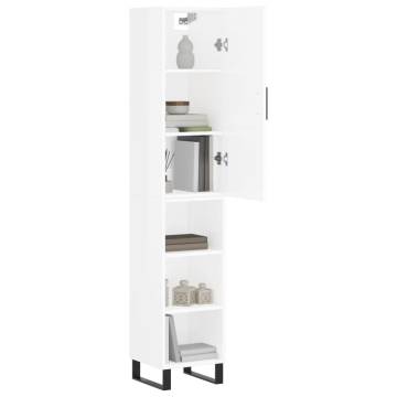 Highboard High Gloss White - Stylish Storage Solution