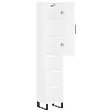 Highboard High Gloss White - Stylish Storage Solution