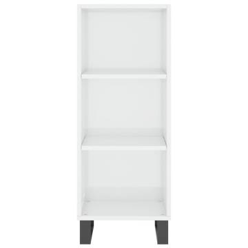 Highboard High Gloss White - Stylish Storage Solution