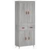 Highboard Grey Sonoma - Elegant Storage Solution | HipoMarket