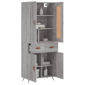 Highboard Grey Sonoma - Elegant Storage Solution | HipoMarket