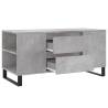 Stylish Concrete Grey Coffee Table – Engineered Wood 102x44.5cm