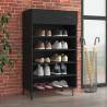 Shoe Cabinet Black 60x35x105 cm Engineered Wood Colour black Quantity in Package 1 Number of Number of shelves 