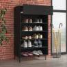 Shoe Cabinet Black 60x35x105 cm - Stylish Storage Solution