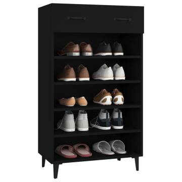 Shoe Cabinet Black 60x35x105 cm - Stylish Storage Solution