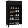 Shoe Cabinet Black 60x35x105 cm - Stylish Storage Solution