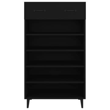 Shoe Cabinet Black 60x35x105 cm - Stylish Storage Solution