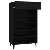 Shoe Cabinet Black 60x35x105 cm - Stylish Storage Solution