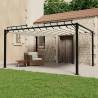 Gazebo with Louvered Roof 3x4 m Cream Fabric and Aluminium Colour cream Size 3 x 4 m Quantity in Package 1 