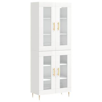 Highboard High Gloss White - Stylish Storage Solution