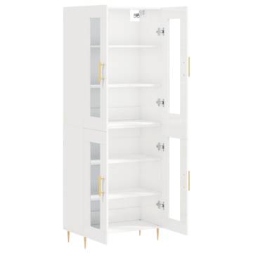 Highboard High Gloss White - Stylish Storage Solution