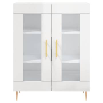 Highboard High Gloss White - Stylish Storage Solution