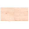 Untreated Solid Wood Bathroom Countertop - 120x60cm