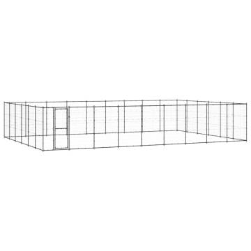 Outdoor Dog Kennel Steel 65.34 m² - Durable & Safe