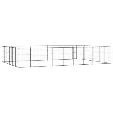 Outdoor Dog Kennel Steel 65.34 m² - Durable & Safe