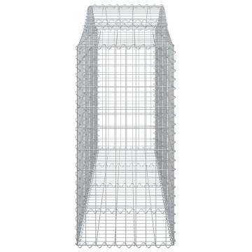 Arched Gabion Baskets 8 pcs - Durable Garden Barriers