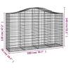 Arched Gabion Baskets 8 pcs - Durable Garden Barriers