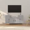 3 Piece TV Cabinet Set Grey Sonoma Engineered Wood Colour grey sonoma Quantity in Package 3 