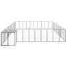 Durable Black Steel Dog Kennel - 37.51 m² Outdoor Space