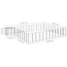 Durable Black Steel Dog Kennel - 37.51 m² Outdoor Space