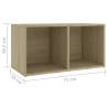 Sonoma Oak TV Cabinets - 4 pcs Stylish Storage Solution