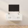 Wall-mounted TV Cabinets 2 pcs White 57x34.5x40 cm Colour white Quantity in Package 2 Width 57 cm 