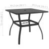 Garden Table Anthracite - Stylish Outdoor Table (81.5x81.5 cm)