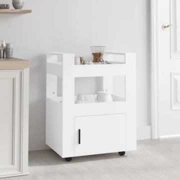 Kitchen Trolley White 60x45x80 cm | Engineered Wood Storage