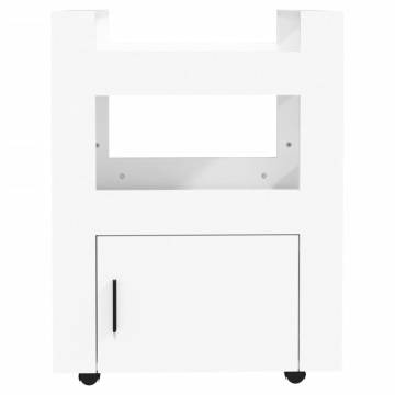 Kitchen Trolley White 60x45x80 cm | Engineered Wood Storage