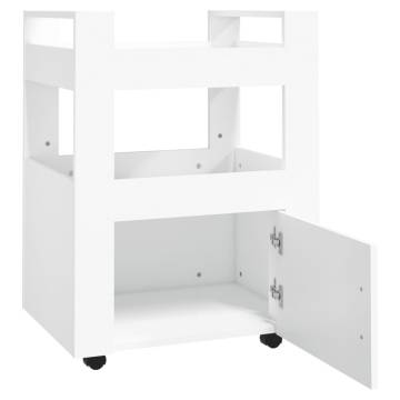 Kitchen Trolley White 60x45x80 cm | Engineered Wood Storage