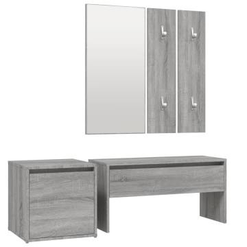 Hallway Furniture Set - Grey Sonoma Engineered Wood | HipoMarket