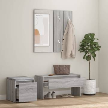 Hallway Furniture Set - Grey Sonoma Engineered Wood | HipoMarket