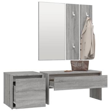 Hallway Furniture Set - Grey Sonoma Engineered Wood | HipoMarket