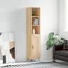 Highboard Sonoma Oak 34.5x34x180 cm Engineered Wood Colour sonoma oak Quantity in Package 1 Model 1 wood door 