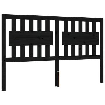 Black King Size Wooden Bed Frame With Headboard | HipoMarket