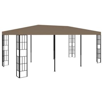 Gazebo 6x3 m Taupe - Elegant Outdoor Shade Solution