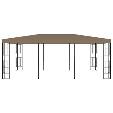 Gazebo 6x3 m Taupe - Elegant Outdoor Shade Solution