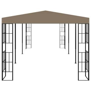 Gazebo 6x3 m Taupe - Elegant Outdoor Shade Solution