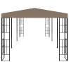 Gazebo 6x3 m Taupe - Elegant Outdoor Shade Solution