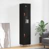 Highboard Black 34.5x34x180 cm Engineered Wood Colour black Quantity in Package 1 Model 1 door 