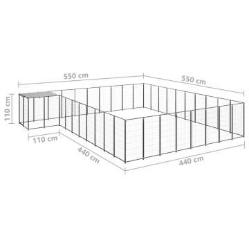 Quality Dog Kennel - 25.41 m² Steel | Hipo Market