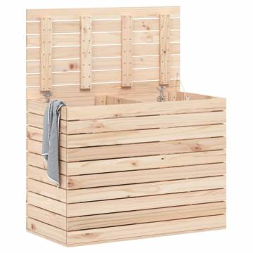 Solid Wood Pine Laundry Basket - 88.5x44x66 cm