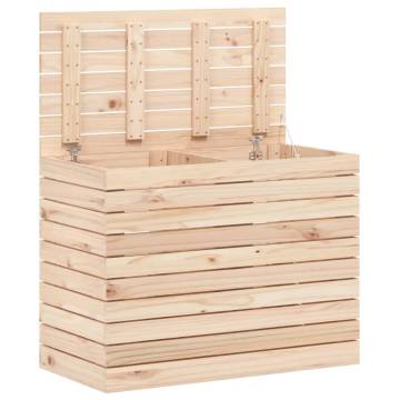 Solid Wood Pine Laundry Basket - 88.5x44x66 cm