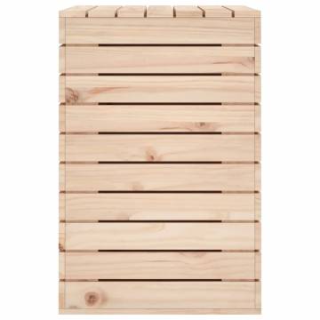 Solid Wood Pine Laundry Basket - 88.5x44x66 cm